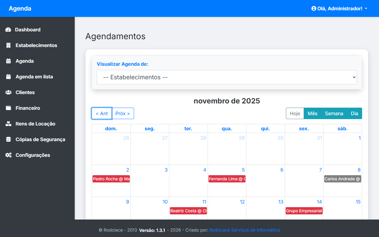 Locação de Espaços