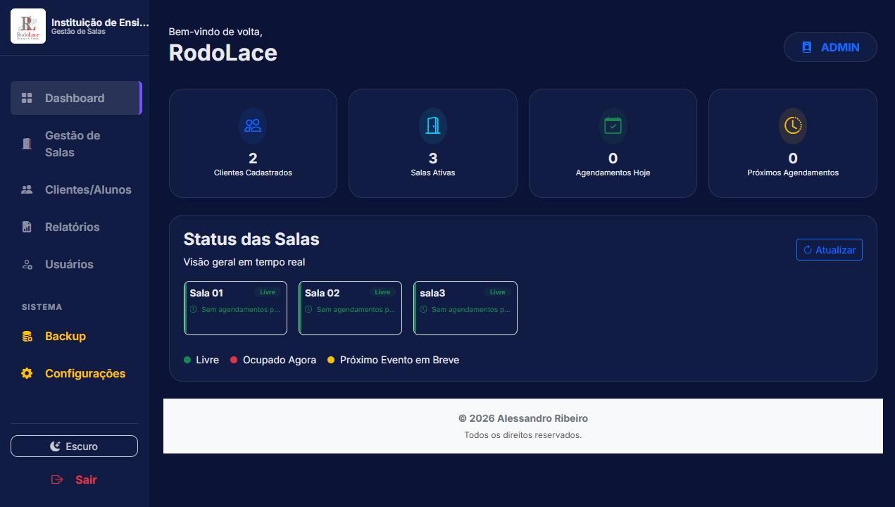 Agendamento de Salas e Gestão de Espaços